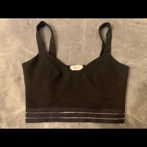 Black crop top